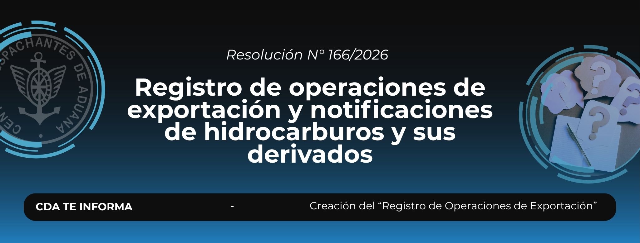 Registro de operaciones de exportación y notificaciones de 