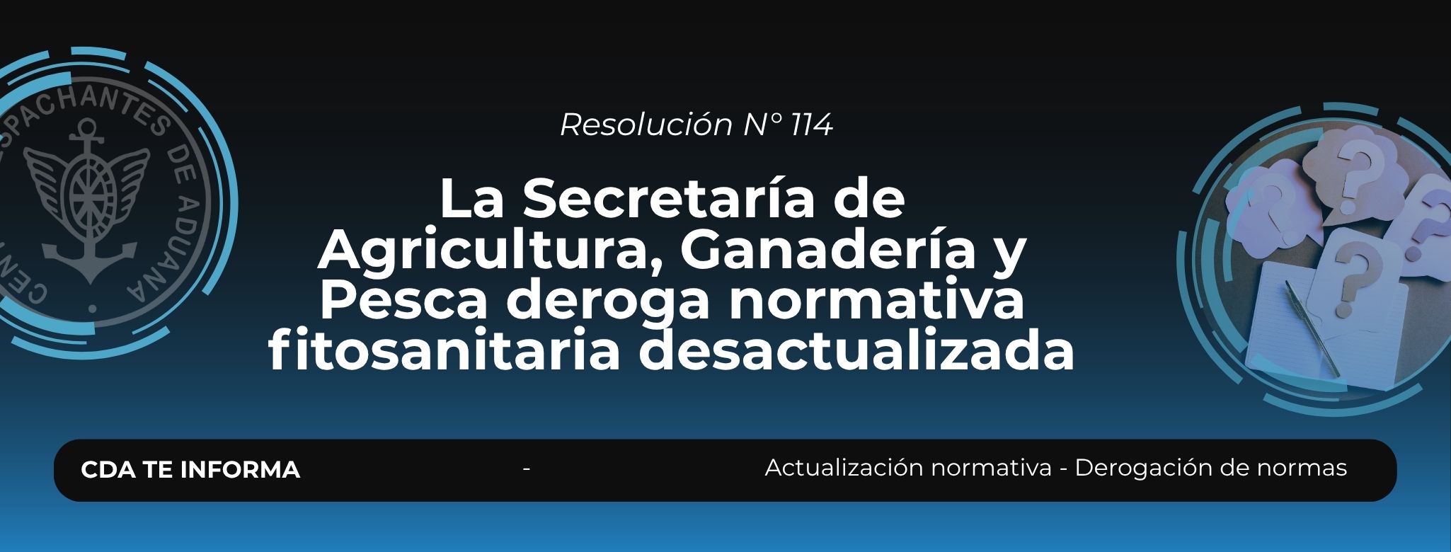 La Secretaria de Agricultura, Ganadería y Pesca deroga norm